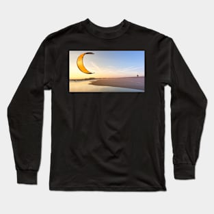 Kite surfer watching the waves Long Sleeve T-Shirt